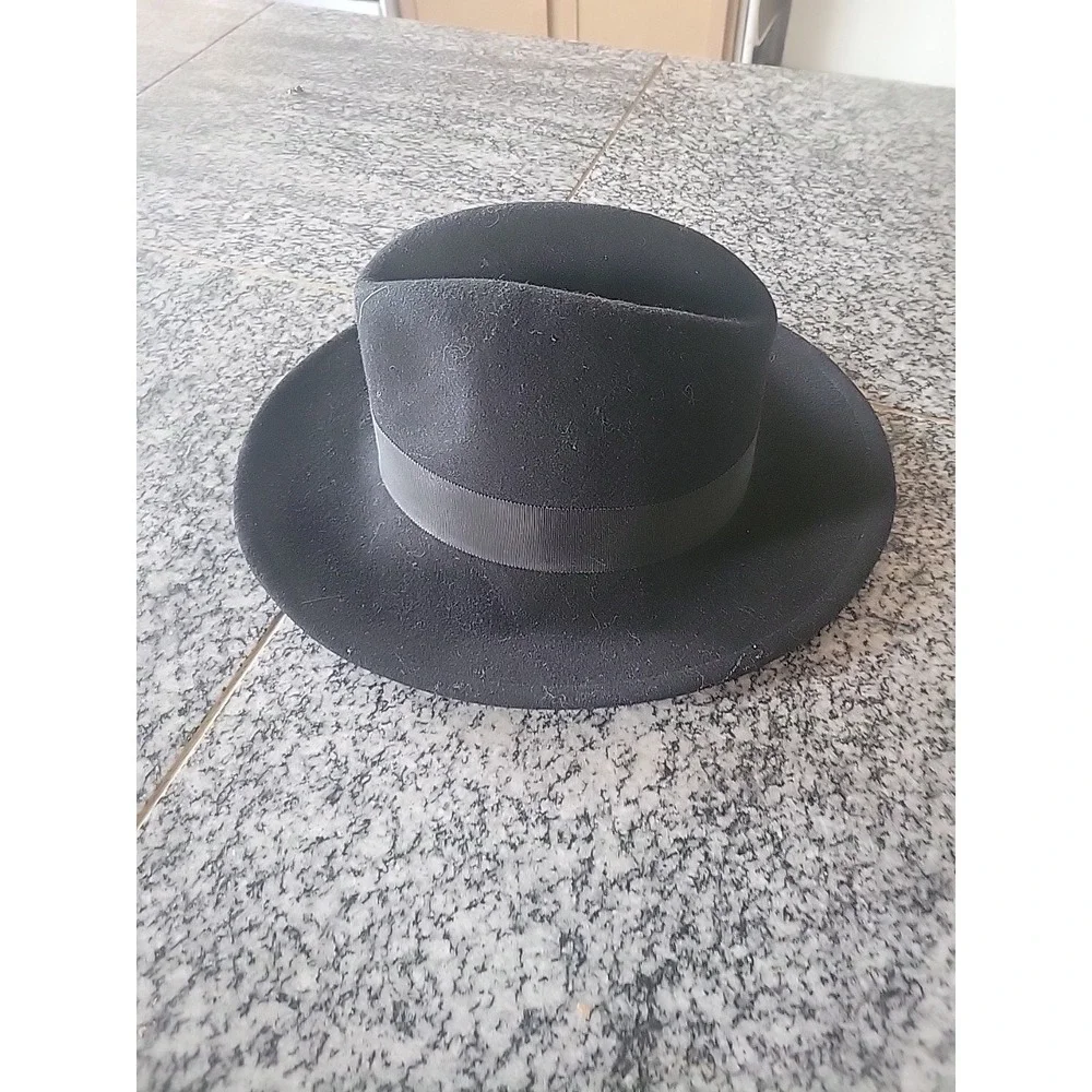 Betmar‎ New York  Black 100% Wool Womans Fedora Style Hat